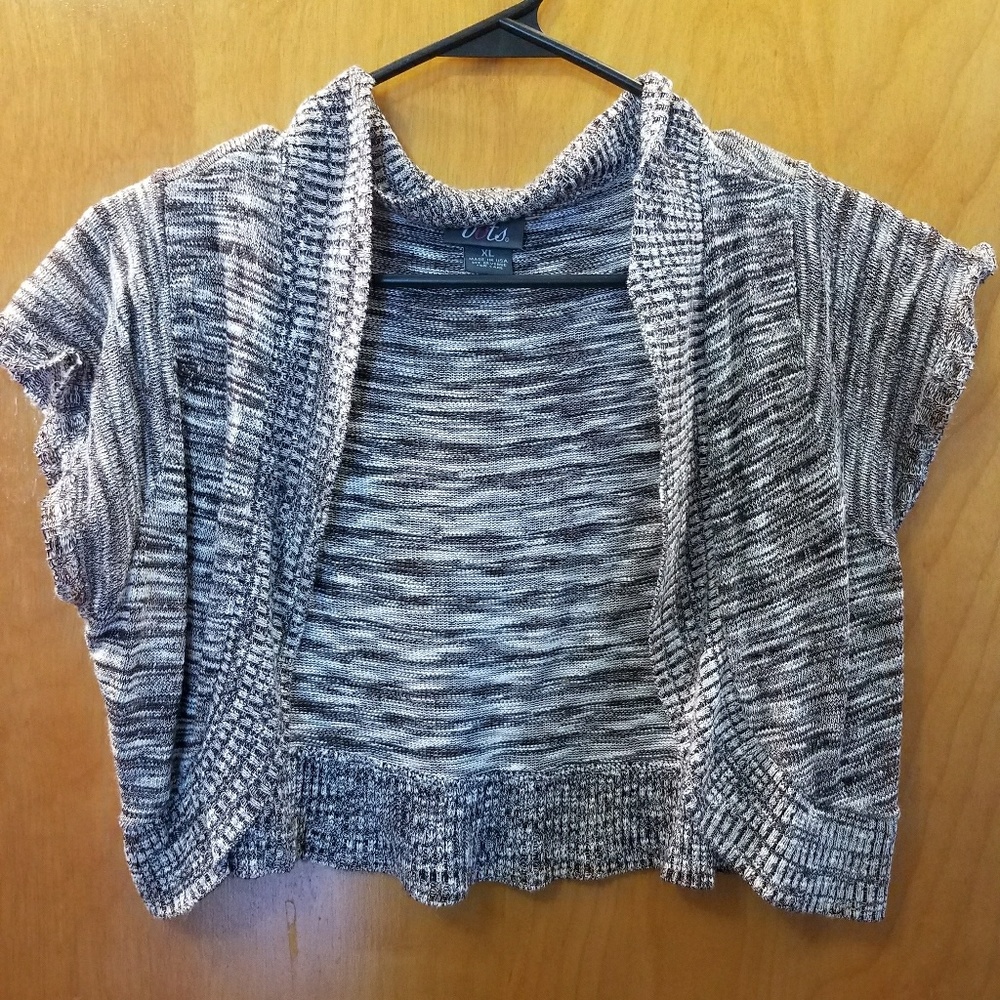 Crop sweater cardigan