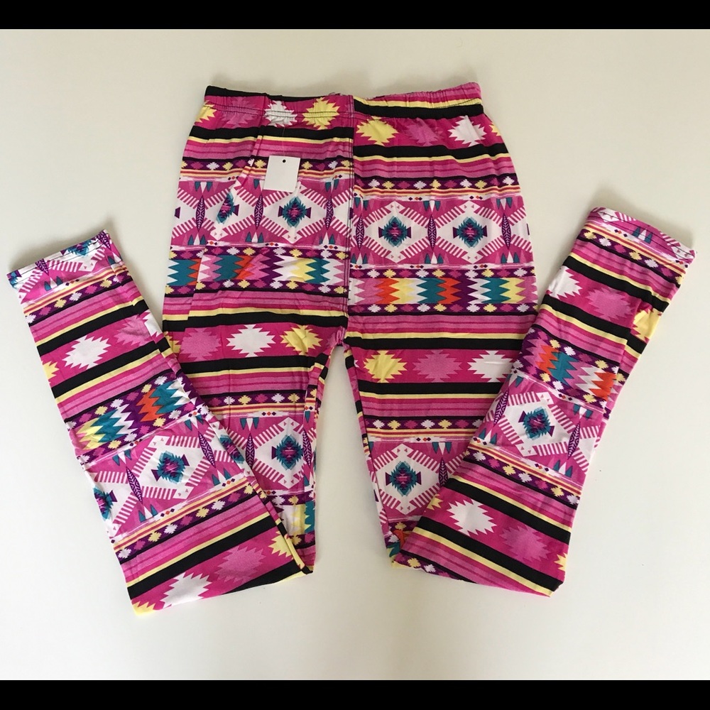 Pink Aztec Leggings