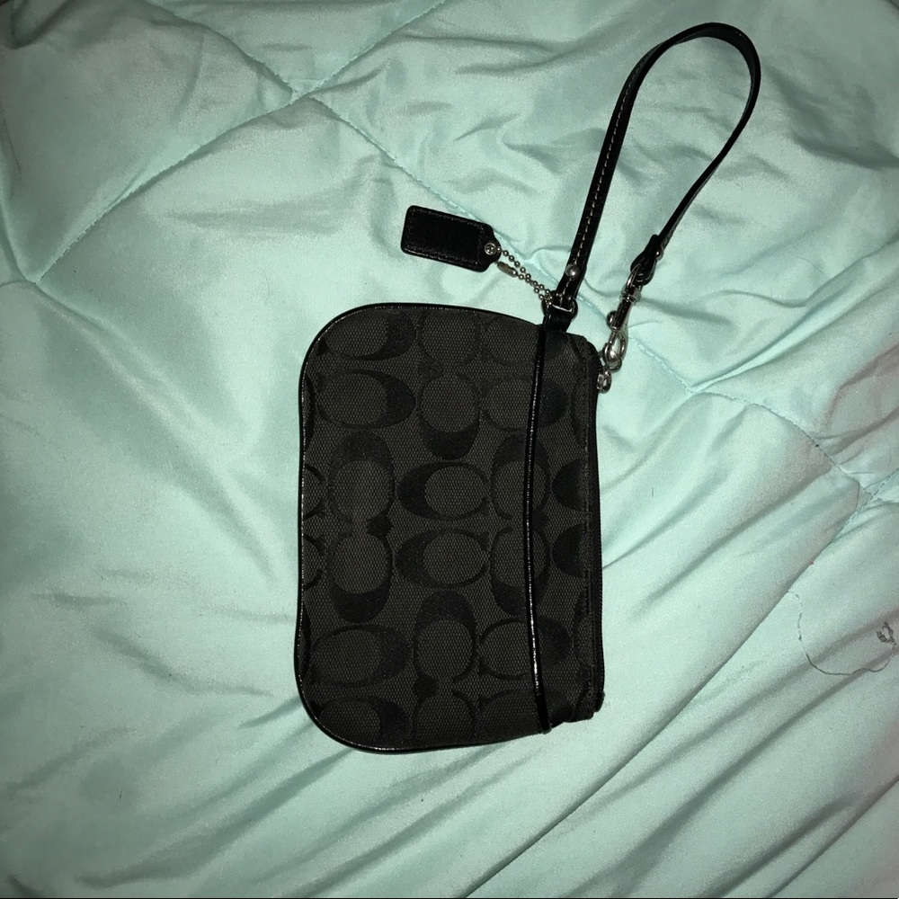 Black Coach wristlet