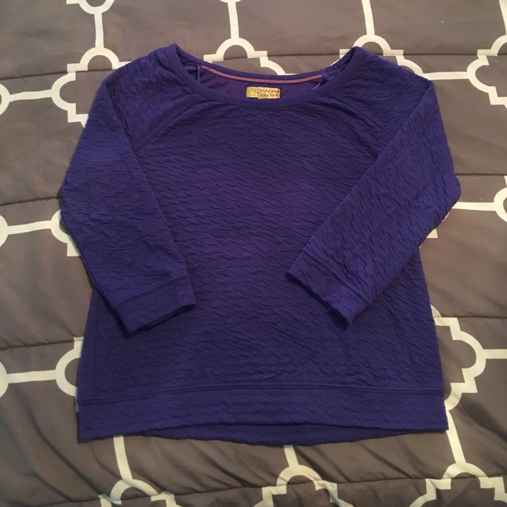 Purple Quarter Sleeve Top Princess Vera Wang