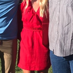 Red sun dress
