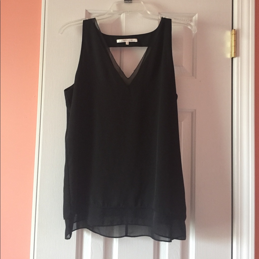 Black tank top