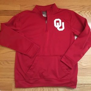 Oklahoma University Quarter Zip Size Medium
