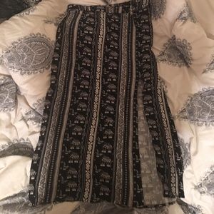 H&M Elephant Print Maxi Skirt Size 12