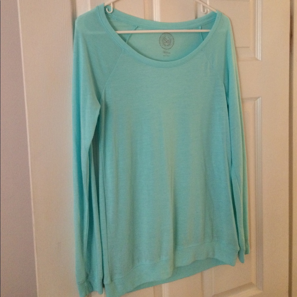 Teal SO long sleeved tee.