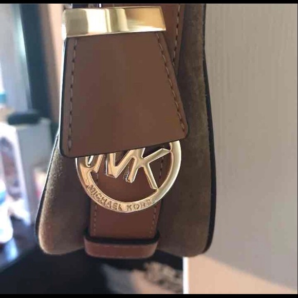 Michael Kors Large Suede Crossbody - Picture 2 of 3