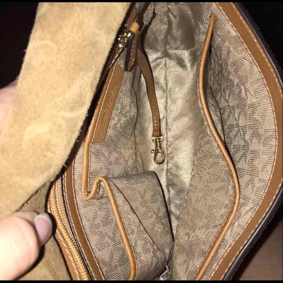 Michael Kors Large Suede Crossbody - Picture 3 of 3