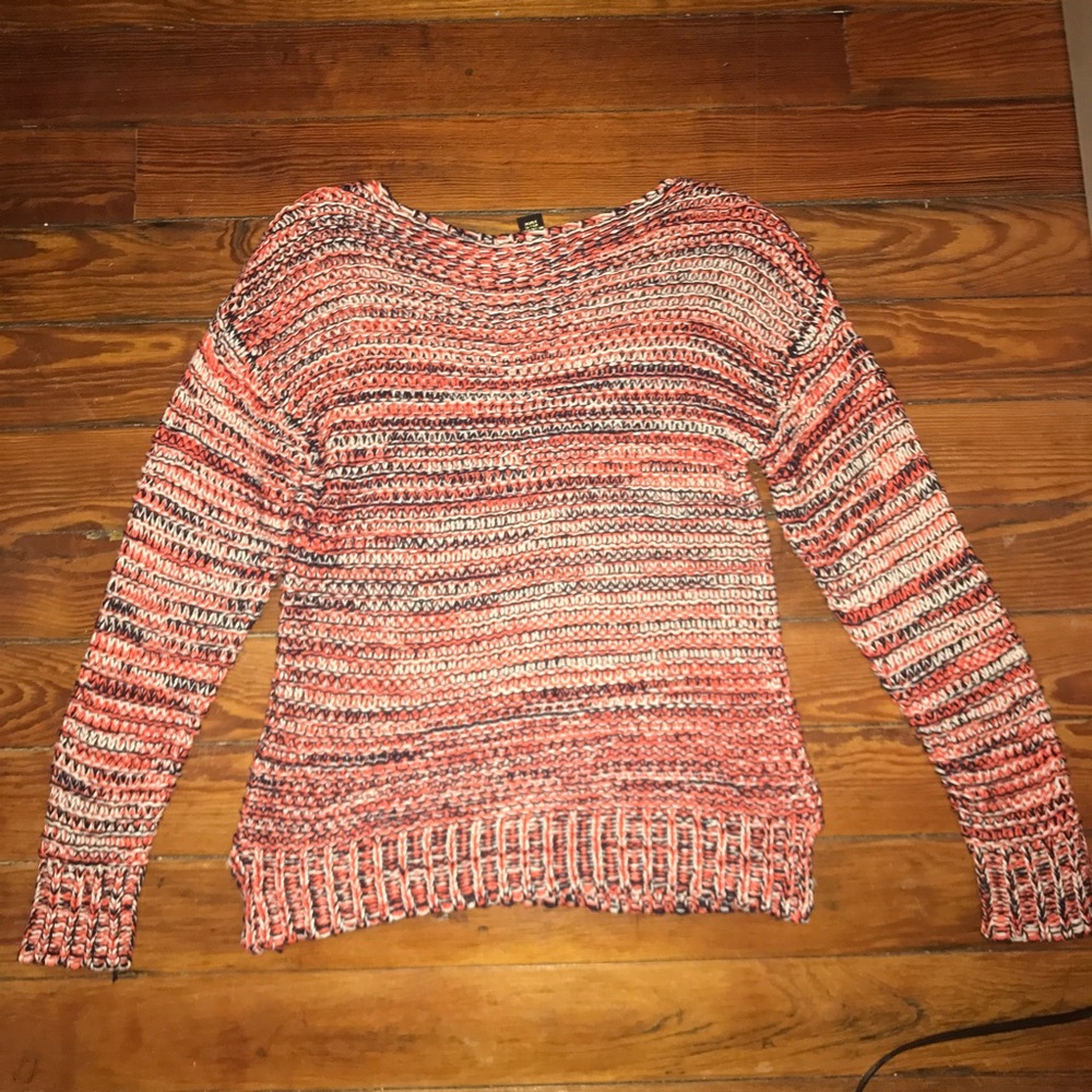 Black/White/Orange Knit sweater