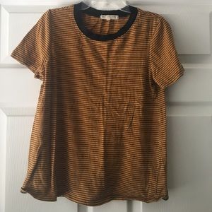 Burnt Orange Striped Tee