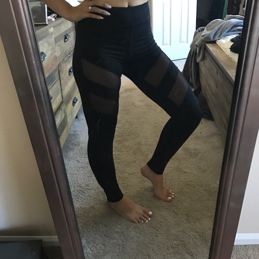 High Waisted Mesh Leggings