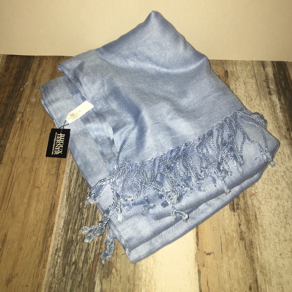 😍Bijoux Terner aqua pashmina