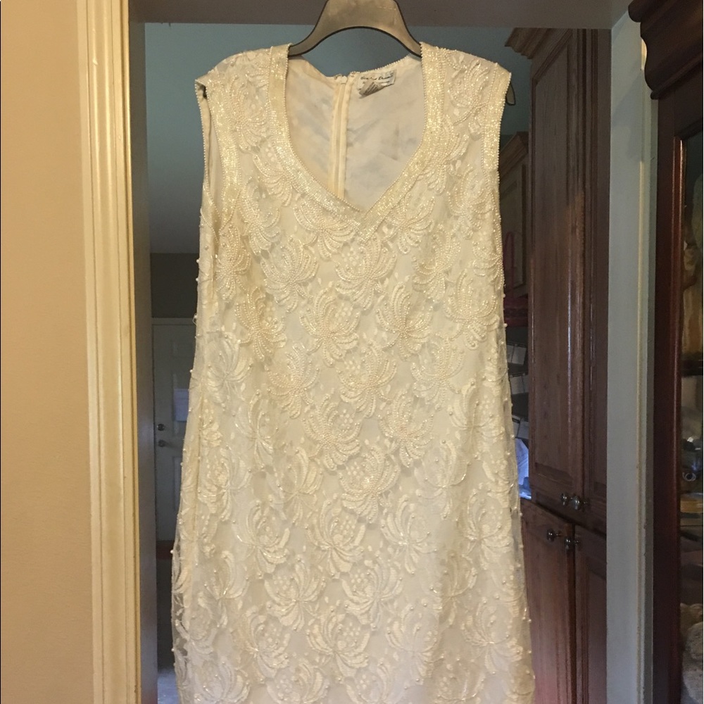 White headed dress