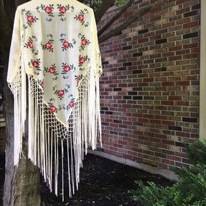 Urban Outfitters Fringe Kimono