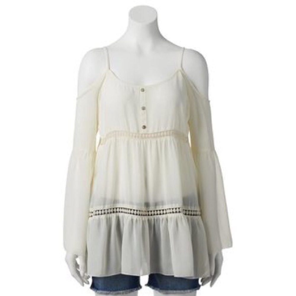 Sheer and Flowy white dress