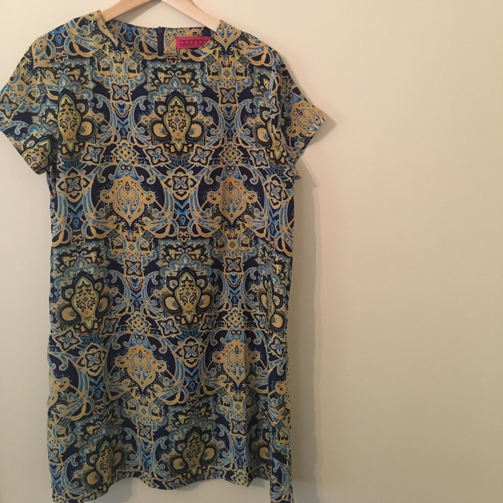 BooHoo patterned dress