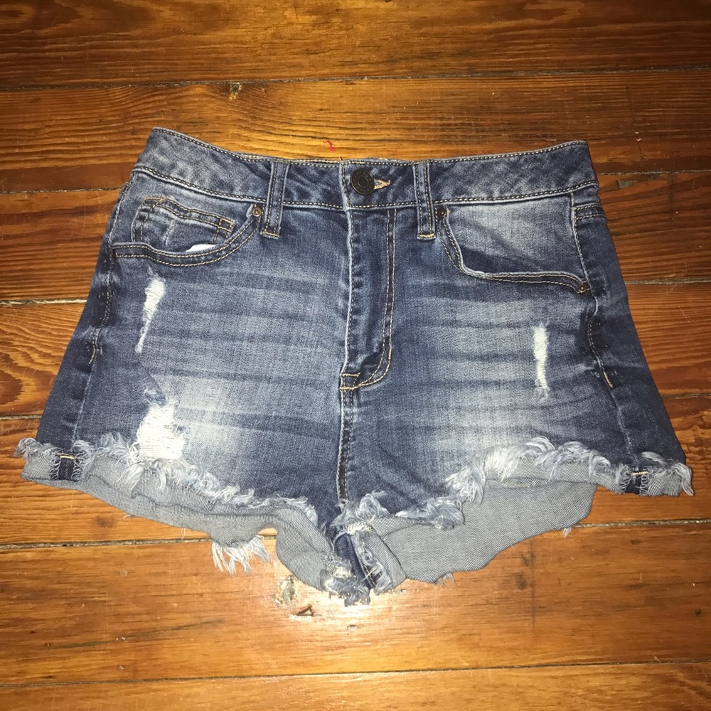 Jean High Waisted Shorts