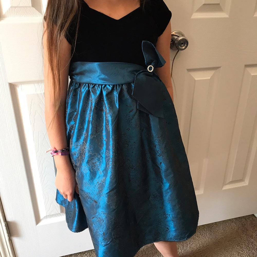 Girls Party Church Formal Puffy Dress