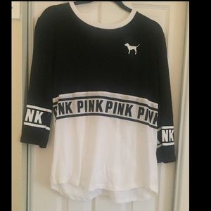 Victoria Secret Pink 3/4 Length Tee