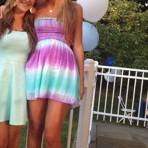 Strapless summer dress