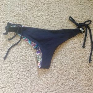 Reversible SanLorenzo Black Bikini Bottoms