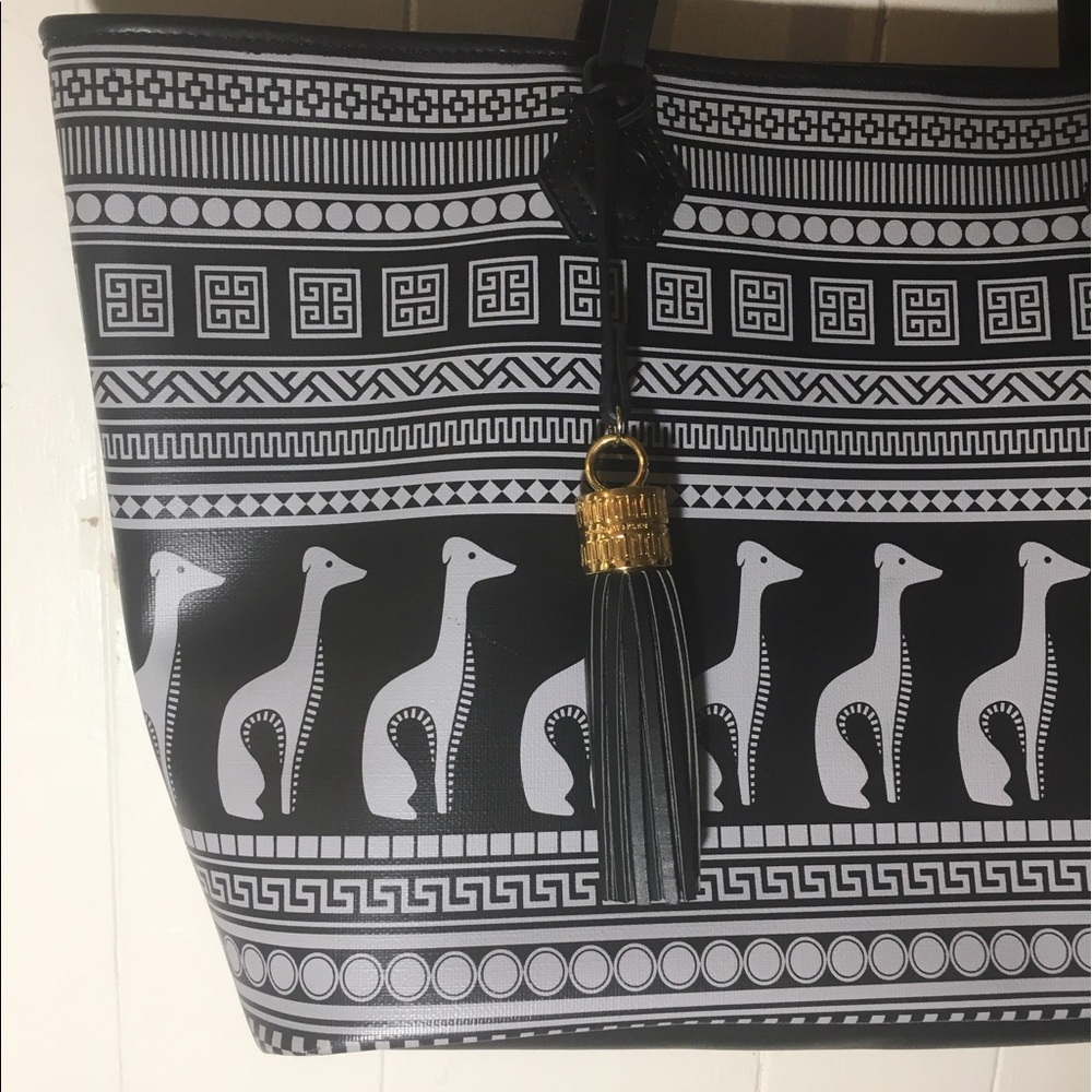 Rare Johnathan Adler Duchess Greyhound Tote