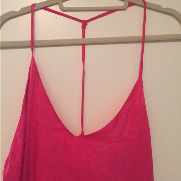 Hot pink slip dress - Picture 2 of 4