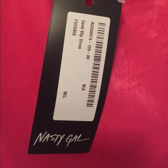 Hot pink slip dress - Picture 3 of 4