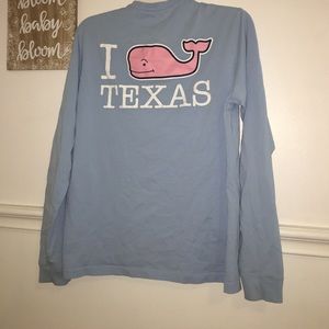 Vineyard vines texas long sleeve light blue