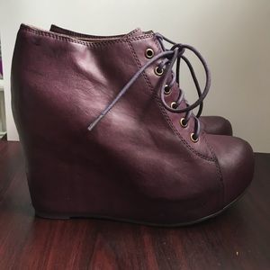 Jeffrey Campbell 99 Tie Wedge Bootie