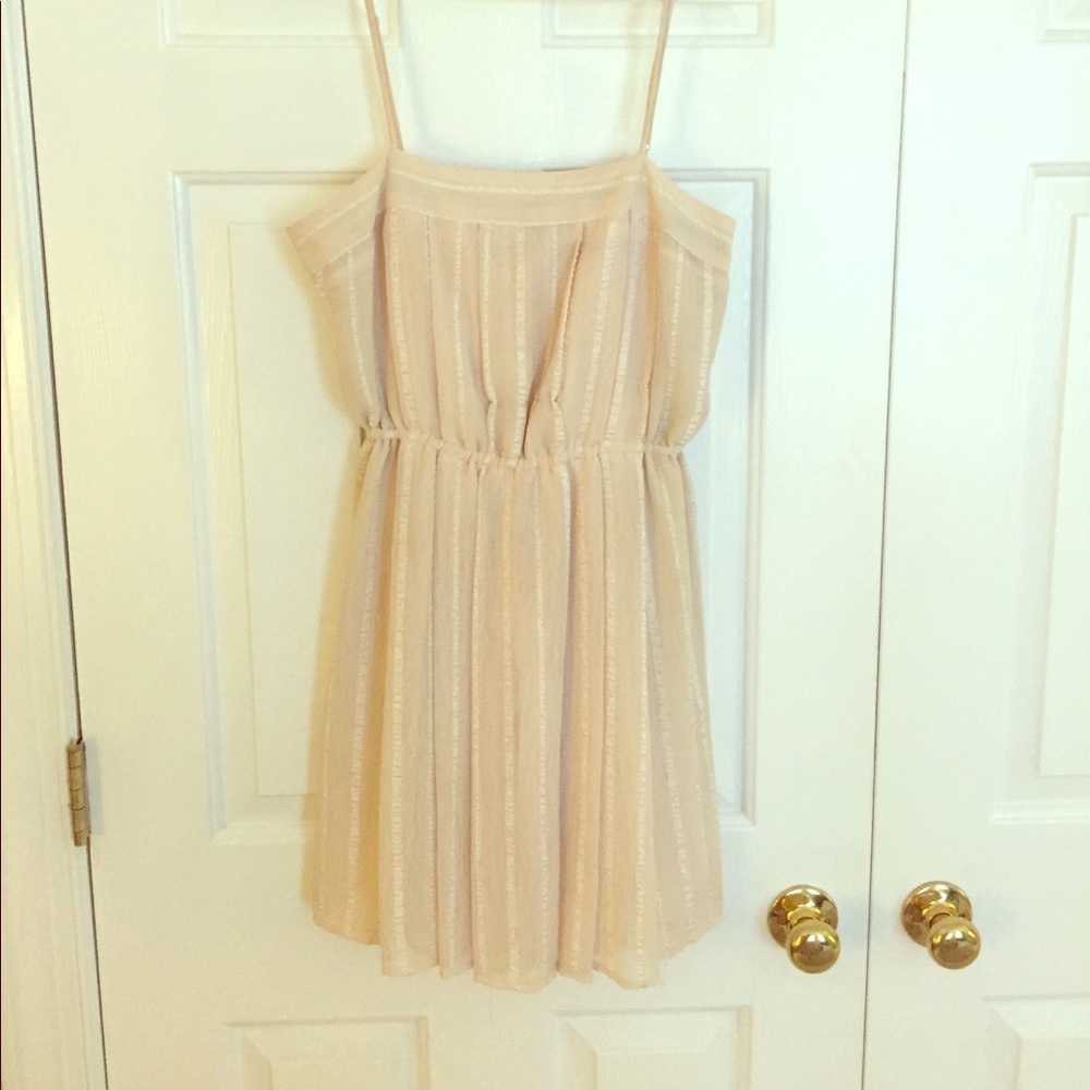 Cream 40's Style Mini Dress