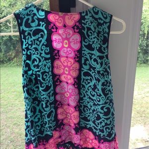 LP Iona shell silk tank