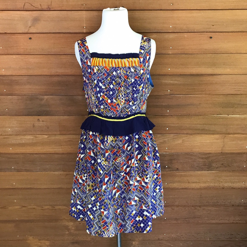 Anthropologie LINE & DOT silk dress, M._4