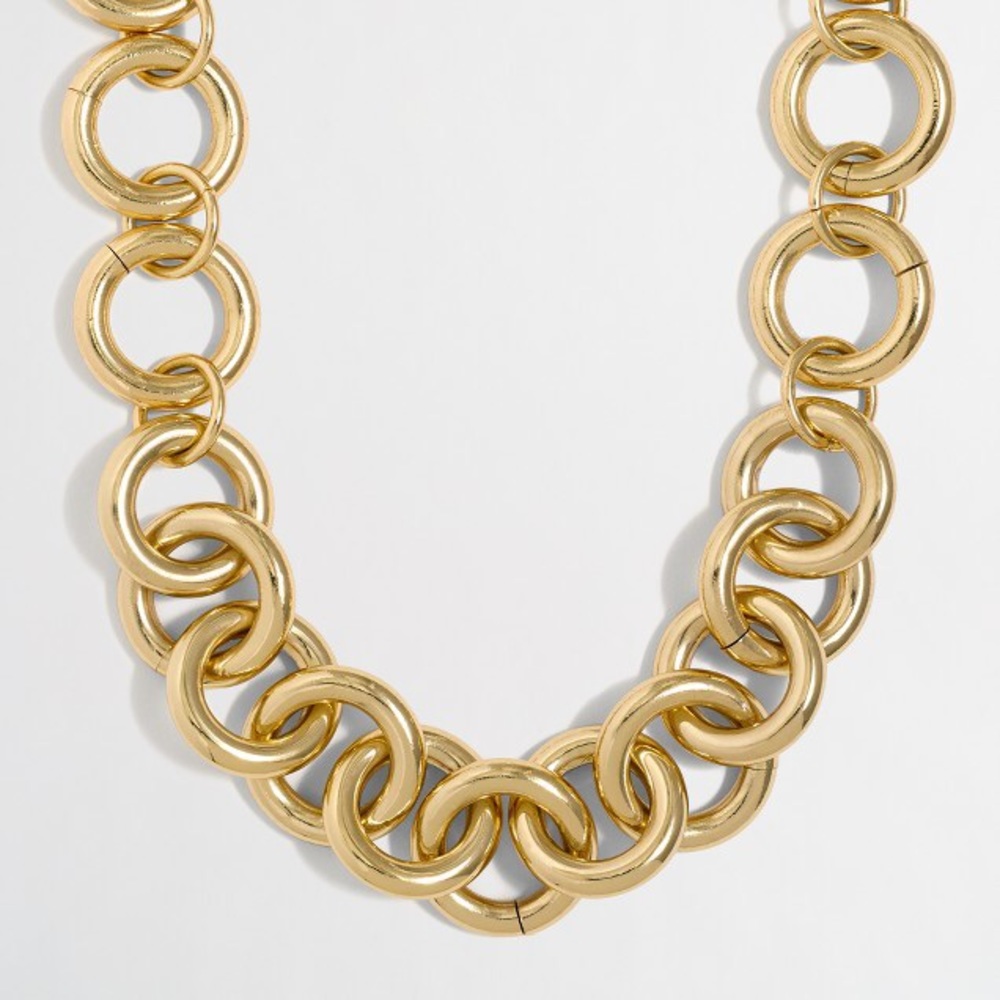 J. Crew Factory chunky gold chain necklace
