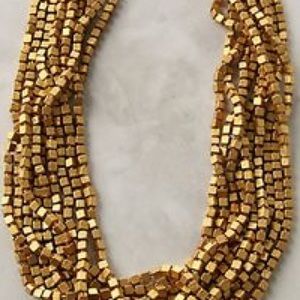 Anthropologie chunky gold necklace