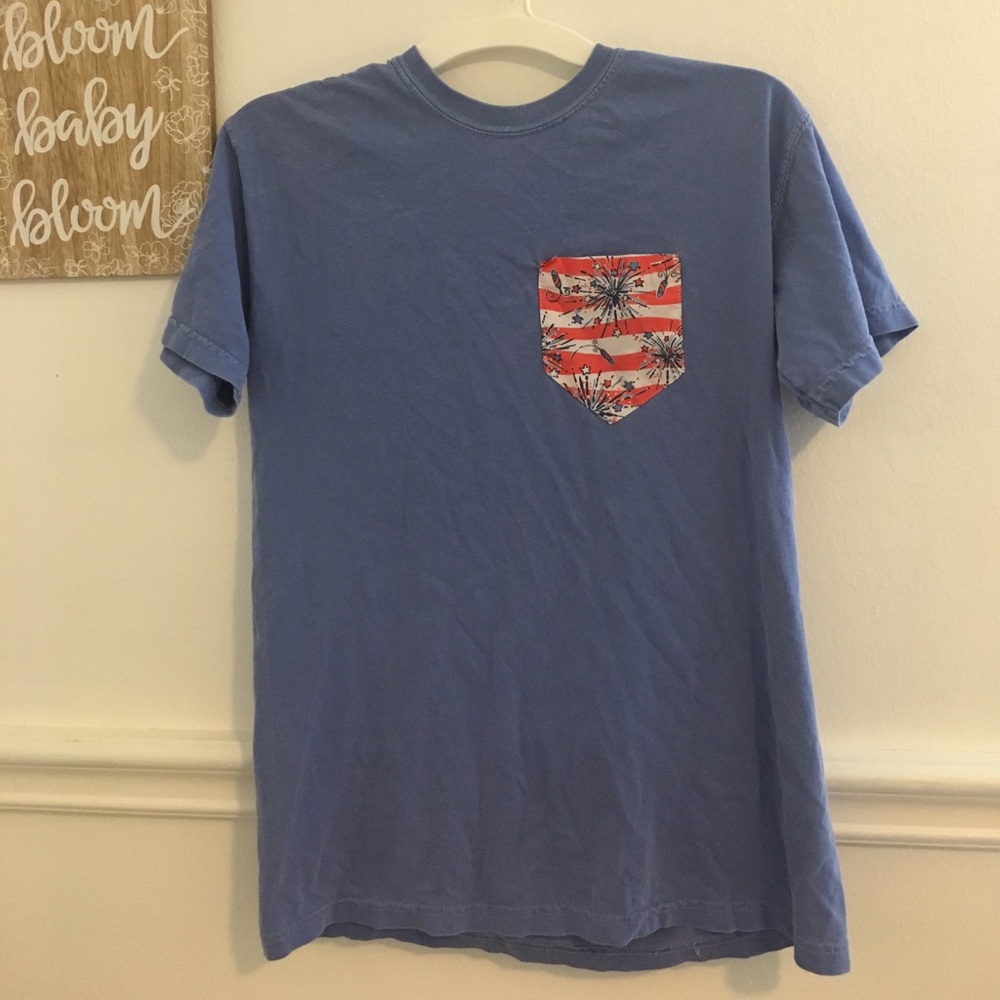 Lilly Pulitzer she's a firecracker pocket tshirt