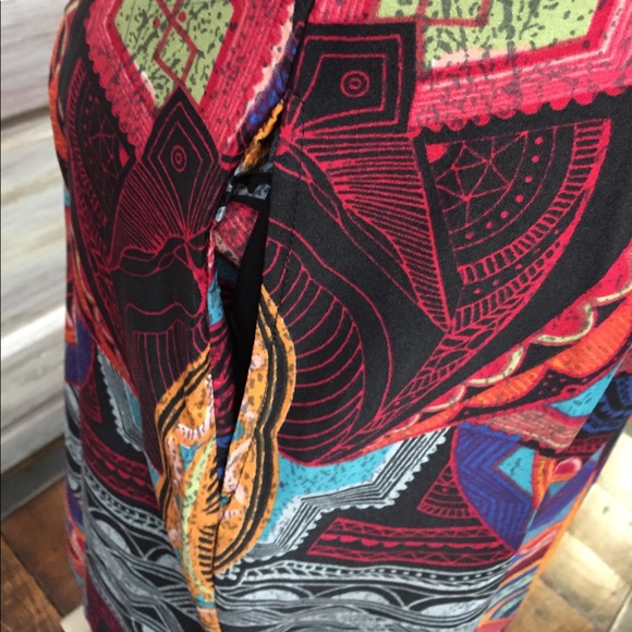 Black Based Multicolored Dress - Picture 4 of 5