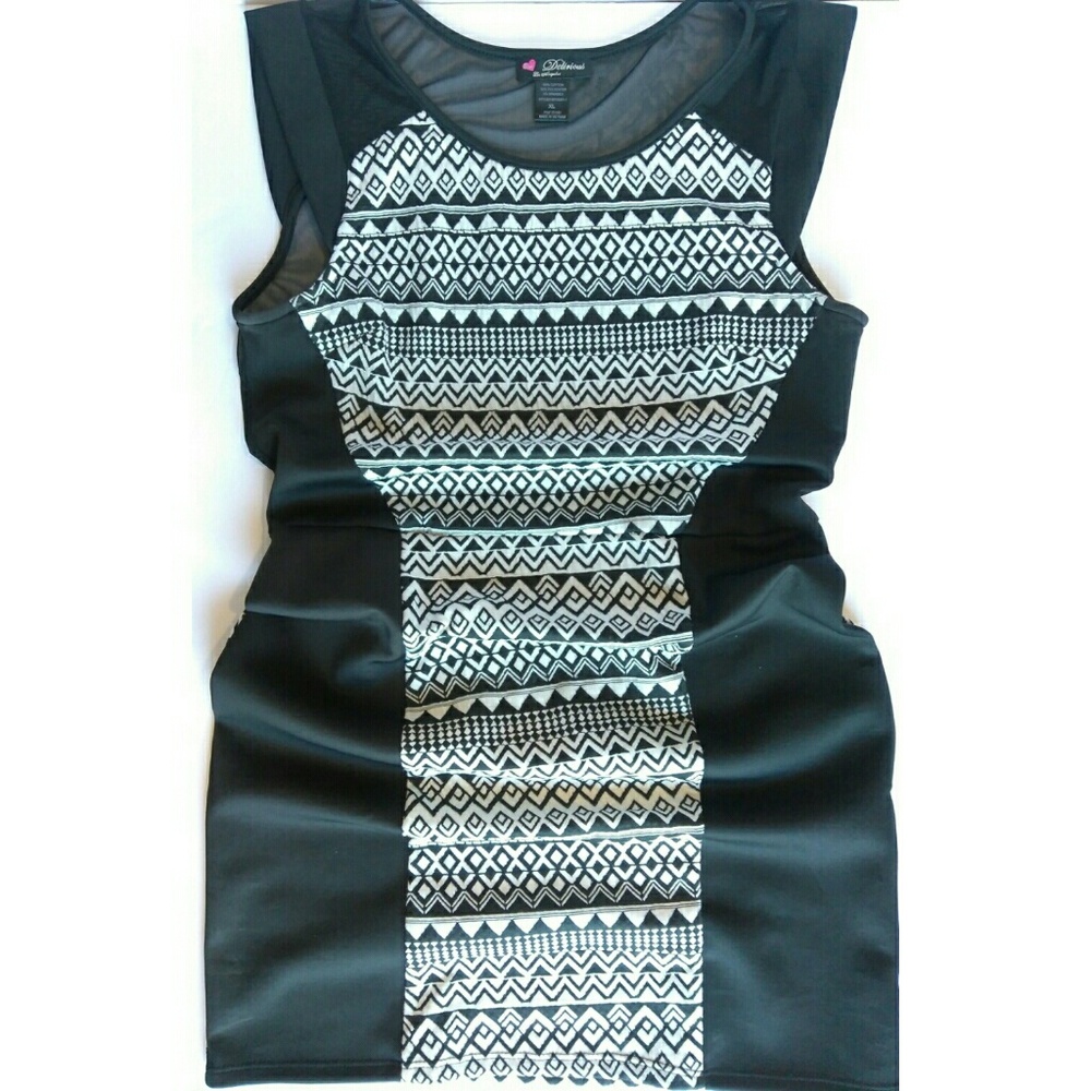 Black and white dress
