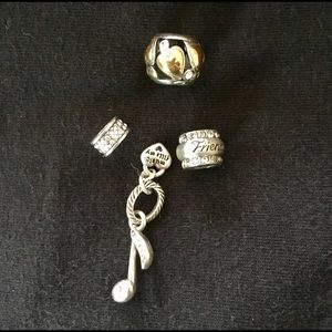 Brighton Music charm and beads