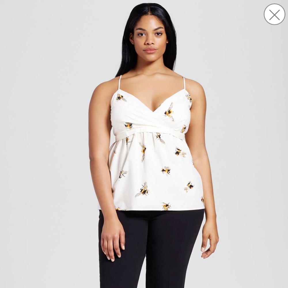 Bee empire waist cami tank Victoria Beckham targe