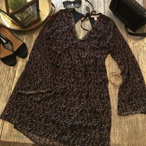 NWOT Beaded Bohemian Flowy Mini Summer Dress