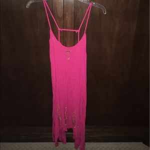 Free People hot pink dress size M