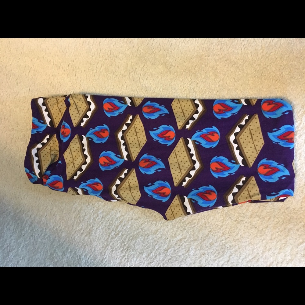Lula Roe TC S'mores Leggings