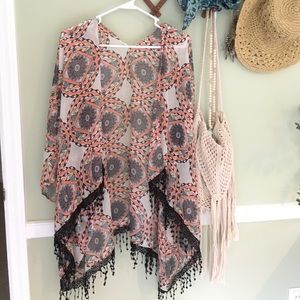 kimono style swim cover up
