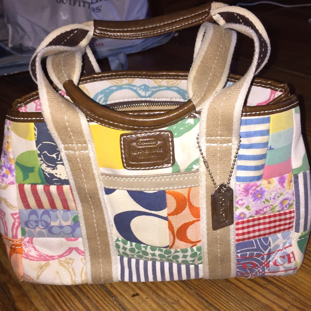 Authentic coach purse! Colorful and fun