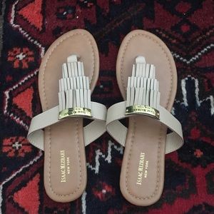 Isaac Mizrahi nude sandals