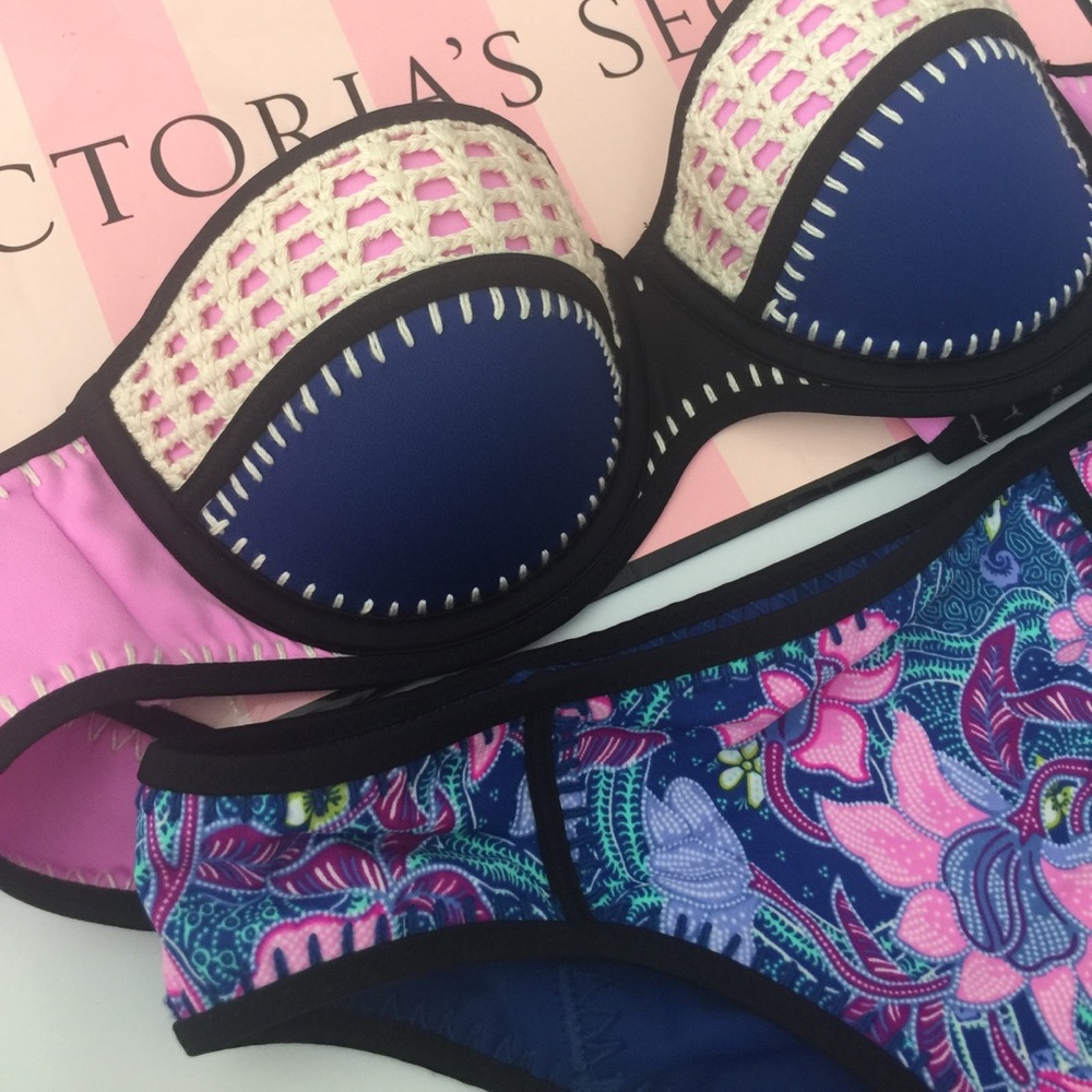 NWT Victoria Secret Bailey CROCHET SWIM BIKINI - Picture 3 of 7