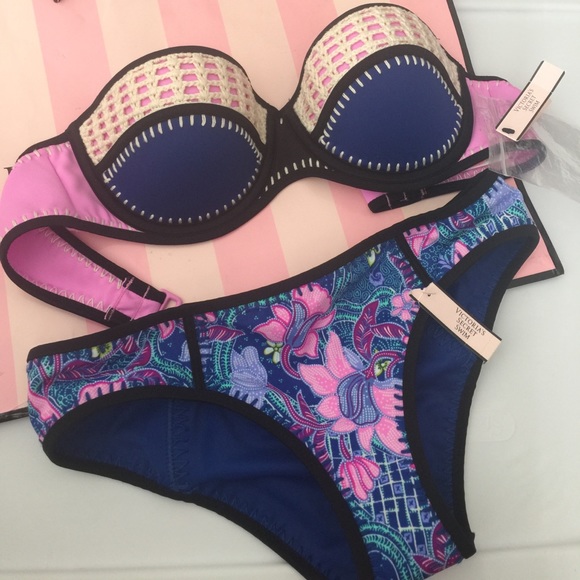 NWT Victoria Secret Bailey CROCHET SWIM BIKINI - Picture 4 of 7