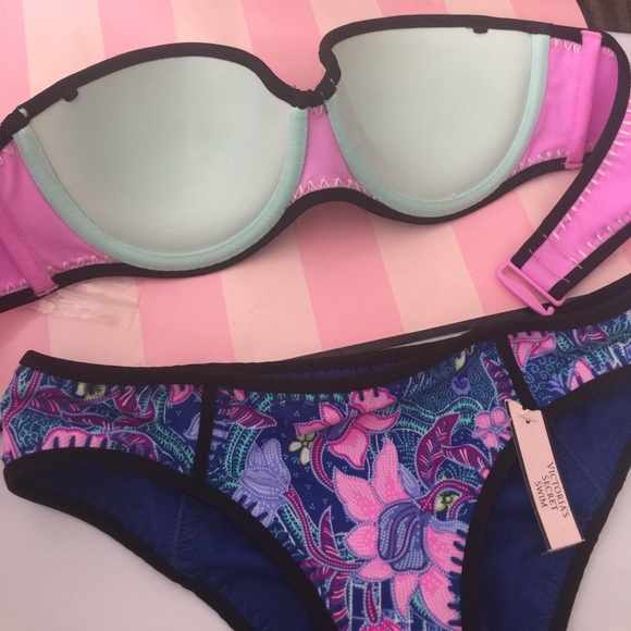 NWT Victoria Secret Bailey CROCHET SWIM BIKINI - Picture 5 of 7