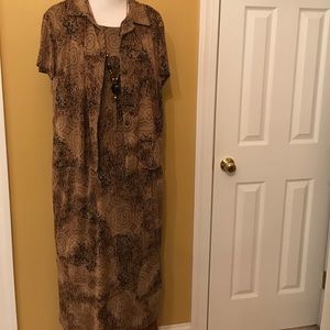 Jessica Howard 2 pc dress w/ jacket animal print