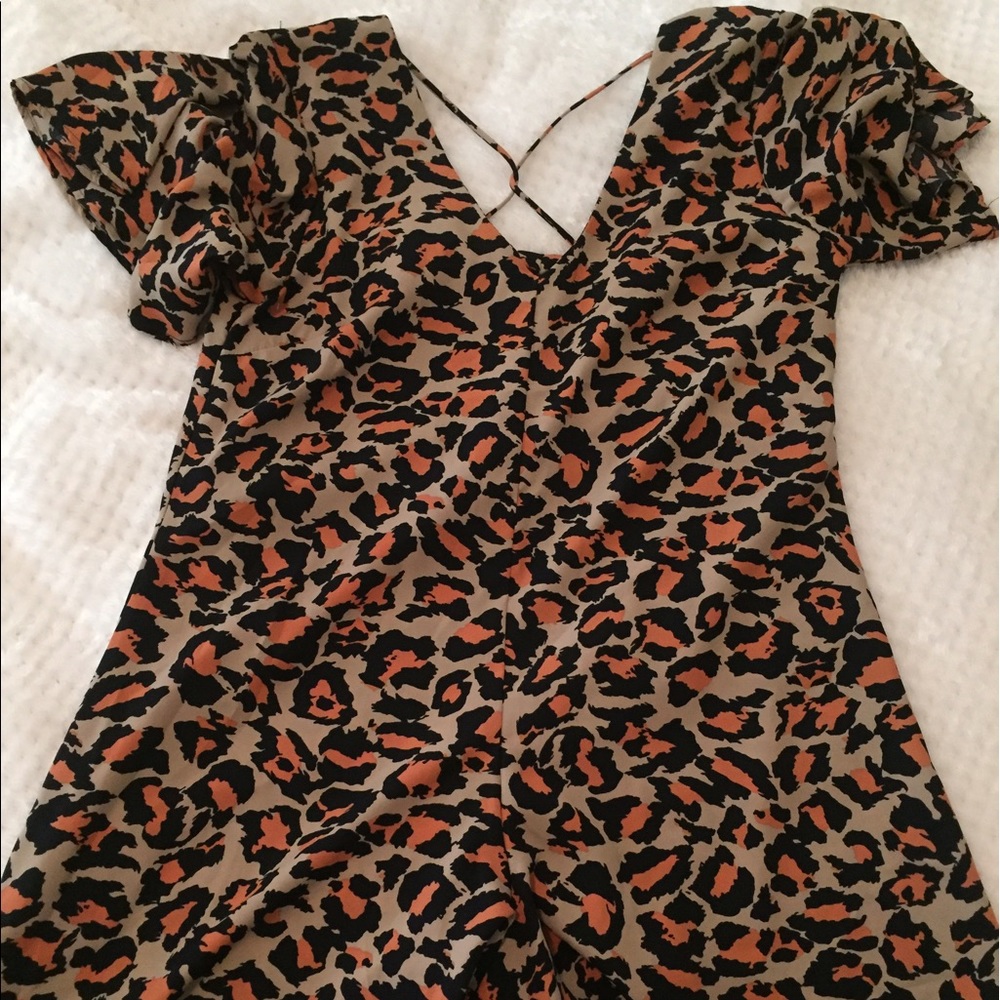 Cheetah print romper